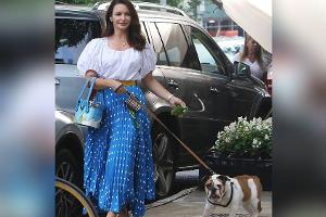 Kristin Davis beim Dreh zu "And Just Like That...".