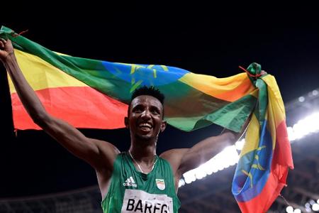 10.000-m-Gold an Äthiopien: Jungspund Barega spurtet Weltmeister Cheptegei davon