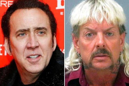 Nicolas Cage (l.) und Joe Exotic.