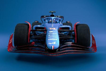 Alpine - F1-Auto 2022 - Team-Lackierung