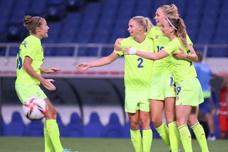 Fußball: Schwedinnen im Viertelfinale, USA wieder auf Kurs