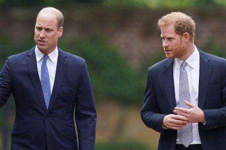 Prinz William und Prinz Harry gemeinsam in London.