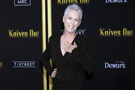 Jamie Lee Curtis auf dem roten Teppich.