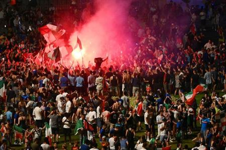 Nach EM-Triumph: Jubelfeiern in ganz Italien