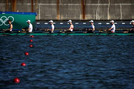 Deutschland-Achter im Vorlauf gegen Australien, USA, Rumänien