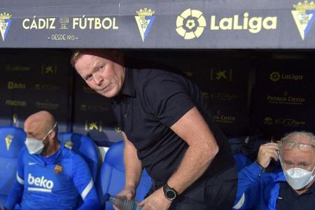 Nullnummer in Cadiz: Barca-Coach Koeman immer stärker unter Druck