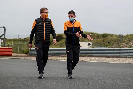 Andreas Seidl & Andrea Stella - McLaren - Formel 1 - GP Niederlande - Zandvoort - 2. September 2021