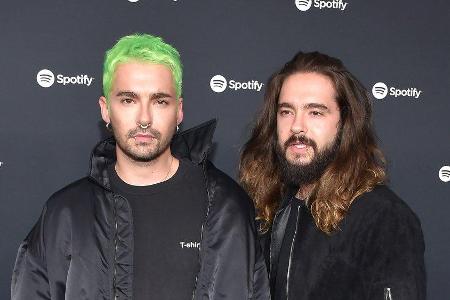 Bill und Tom Kaulitz (v.l.) auf einer Veranstaltung von Spotify im vergangenen Jahr.