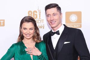 Robert Lewandowski und seine Frau Anna Lewandowska.