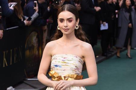 Lily Collins, hier auf einem Event in London, hat am 4. September geheiratet.