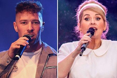 Ramon Roselly und Maite Kelly singen ein Duett.