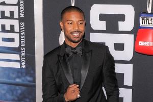 Michael B. Jordan auf der Weltpremiere von "Creed II" im Jahr 2018