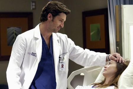 Dr. Derek Shepherd (l., Patrick Dempsey) und Dr. Meredith Grey (Ellen Pompeo) waren über viele Staffeln ein (Serien-)Traumpaar.