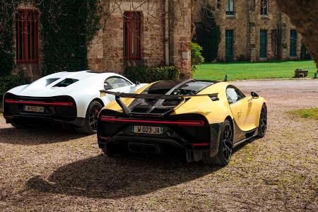 Bugatti Chiron Sport und Pur Sport: Augenschmaus bei Pariser Fotoshooting