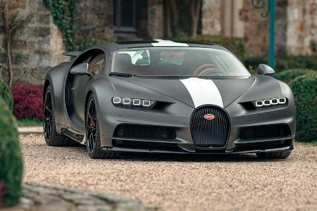 Bugatti Chiron Sport und Pur Sport: Augenschmaus bei Pariser Fotoshooting