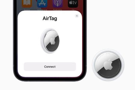 So sehen die neuen AirTags von Apple aus.