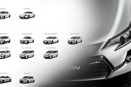 Toyota Gazoo Racing GR Lineup Modelle Japan
