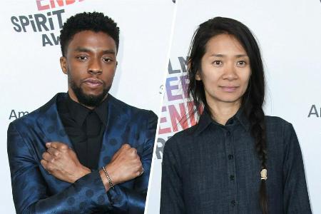 Sie dürften die größten Chancen auf einen Oscar haben: Der 2020 verstorbene Chadwick Boseman und Regisseurin Chloé Zhao.