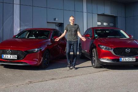 Mazda 3 und CX-30 e-Skyactiv X