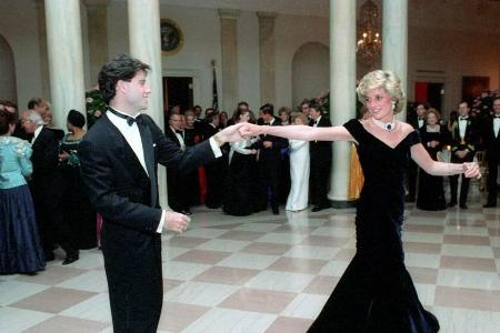 John Travolta und Prinzessin Diana bei ihrem Tanz 1985 im Weißen Haus