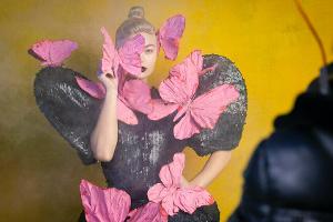 Elisa beim Art-Shooting von "Germany's next Topmodel".