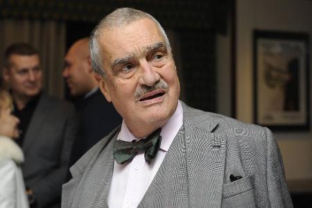 Czech politician Karel Schwarzenberg attends the premiere of...