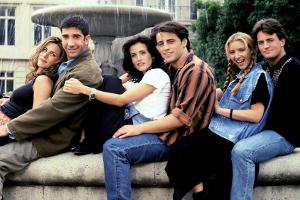 Die "Friends"-Darsteller (v.l.): Jennifer Aniston, David Schwimmer, Courteney Cox, Matt Leblanc, Lisa Kudrow und Matthew Per...