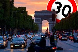 Paris Frankreich Tempo 30 Stadt Tempolimit