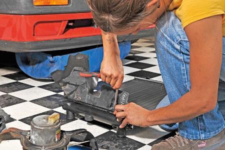 Kühlertausch, Anna Matuschek, Umbaumassnahme