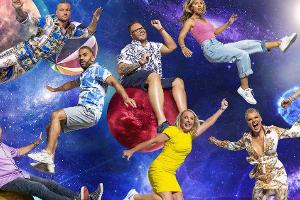 "Promi Big Brother" (v.l.): Eric Sindermann, Daniel Kreibich, Ina Aogo, Mimi Gwozdz; Uwe Abel, Rafi Rachek, Heike Maurer und...