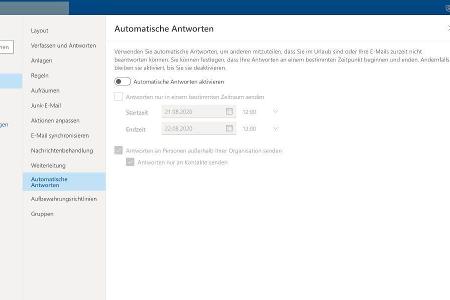 Automatische Antwort im Browser erstellen.