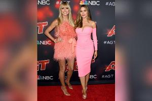 Heidi Klum und Sofia Vergara auf dem roten Teppich der "America's Got Talent"-Liveshows.