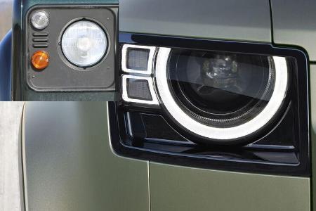 Land Rover Defender Generationen-Vergleich alt gegen neu