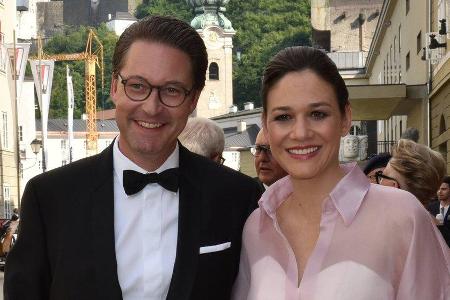 Andreas Scheuer und Julia Reuss bei den Salzburger Festspielen.