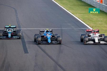 Vettel - Ocon - Giovinazzi - GP Ungarn 2021 - Budapest - Rennen