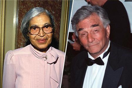 US-Schauspieler Peter Falk und Bürgerrechtlerin Rosa Parks mussten in ihrem Leben mit der Diagnose Alzheimer kämpfen. Diese ...