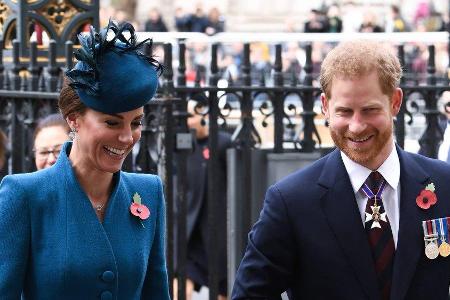 Herzogin Kate und Prinz Harry 2019 bei einem gemeinsamen Auftritt in London.