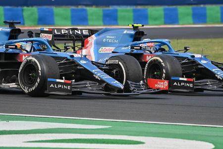 Alonso - Ocon - Alpine - GP Ungarn 2021 - Budapest - Rennen