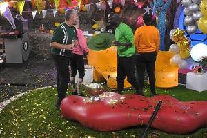 "Promi Big Brother": Im Finale stehen Uwe Abel, Melanie Müller, Papis Loveday und Danny Liedtke (v.l.)