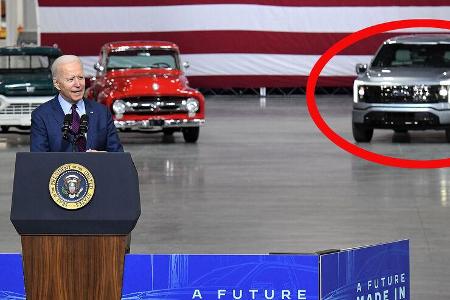 05/2021, Ford F-150 Lightning US-Präsident Joe Biden