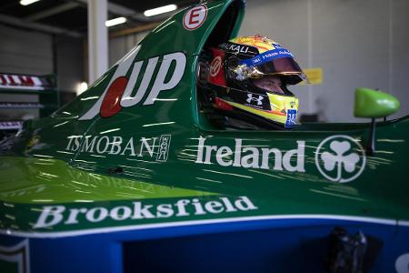 Mick Schumacher im Jordan 191 von Papa Michael