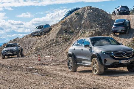 SPERRFRIST 13.10.20 00.01 Uhr Mercedes EQC 4X4² Offroad Fahrbericht