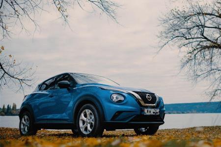 Zwei Stufen nach oben verbessert sich in den Haftpflicht-Klassen auch der Juke 1.0 von Nissan. Beil einer Teilkasko-Versiche...