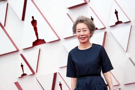 Die koreanische Schauspielerin Youn Yuh-jung bekam den Oscar als beste Nebendarstellerin für ihre Rolle in dem Einwandererdr...