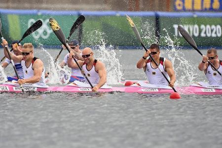 Kajak-Vierer, 500 Meter