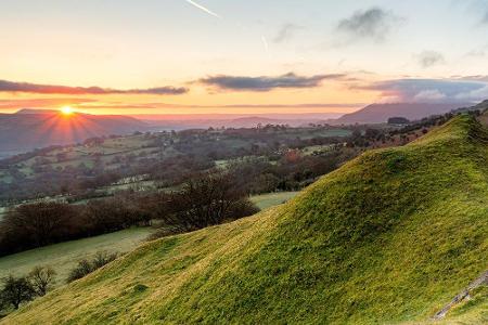 ... der Brecon-Beacons-Nationalpark in Wales. Die Abgeschiedenheit und die sanften Hügel wären der ideale Wohnort für Hobbit...
