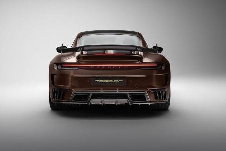 TopCar Porsche 992 Stinger GTR Limited Carbon Edition brown