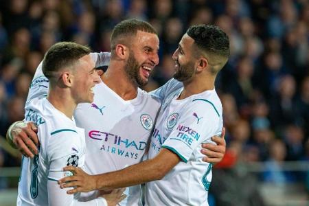 Manchester City siegt locker in Brügge
