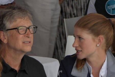 Bill Gates und seine Tochter Jennifer 2019.