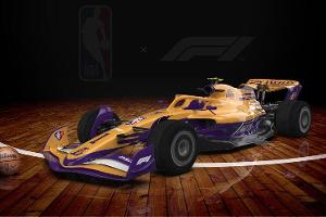 F1-Auto 2022 - NBA-Lackierung - Los Angeles Lakers